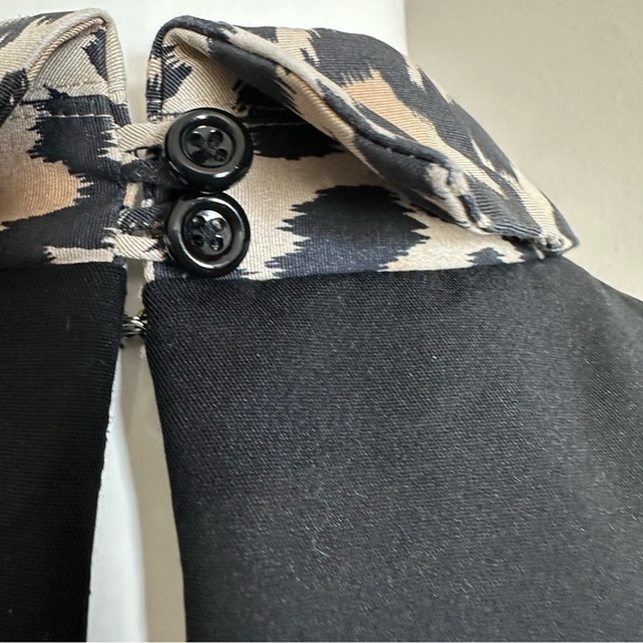 Kate spade Rissa fit & flare sleeveless dress whit leopard collar print - Picture 9 of 13